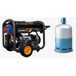Titelbild des 8000W einphasigen und dreiphasigen Gas-Generators Kompak K10000TET-DF